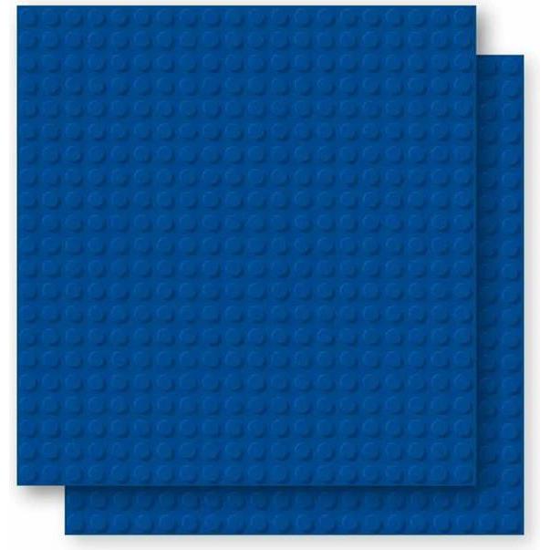 Brixies Bauplatte 20x20 Basic Doppelpack blau