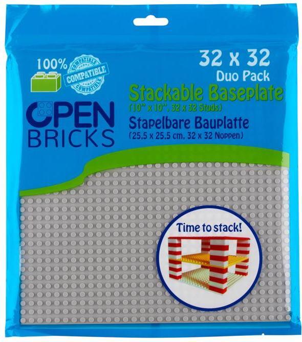 Produktbild Open Bricks Baseplate 32x32 lgy | OB-P32GY1