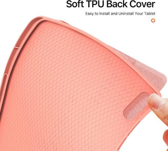 Actual product image Samsung Galaxy Tab S11 Ultra - Ducis Domo Series, stand-up flip case, pink (Samsung Galaxy Tab S11 Ultra)