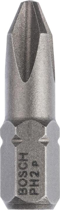 Actual product image Bosch Professional Zubehör Screwdriver bit extra-hard PH 2, 25 mm, pack of 10, in blister pack (Cross Phillips PH M2)