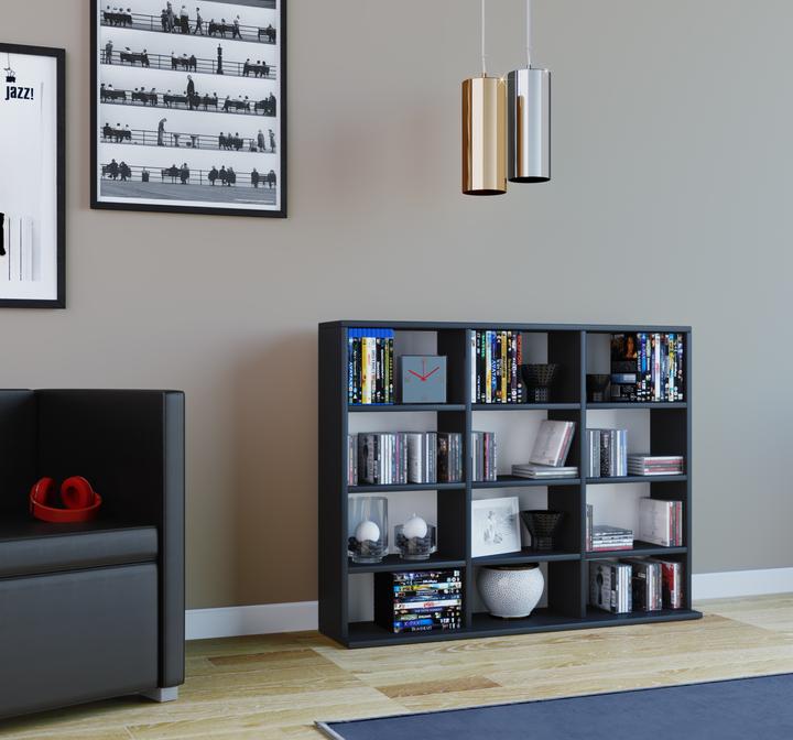 Actual product image VCM Wood stand shelf room divider Megosa Mini (102 x 23 x 82 cm)