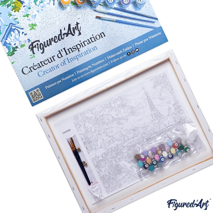 Actual product image Figured'Art Paint by Numbers - Multicolor Deer