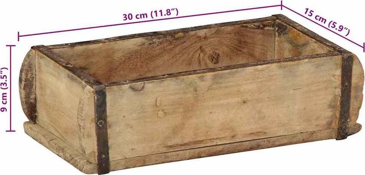 Immagine prodotto VidaXL Scatole portaoggetti rustiche (30 x 15 x 9 cm)