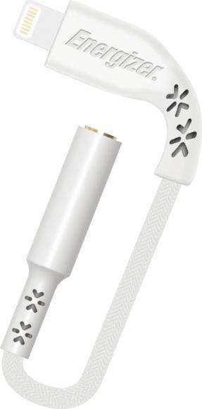 Actual product image Energizer Lifetime Audio Stereo Cable Adapter (0.11m) white