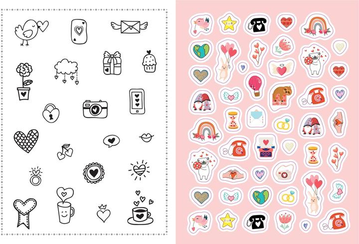 Produktbild Stickerbuch Love I Über 1000 Sticker