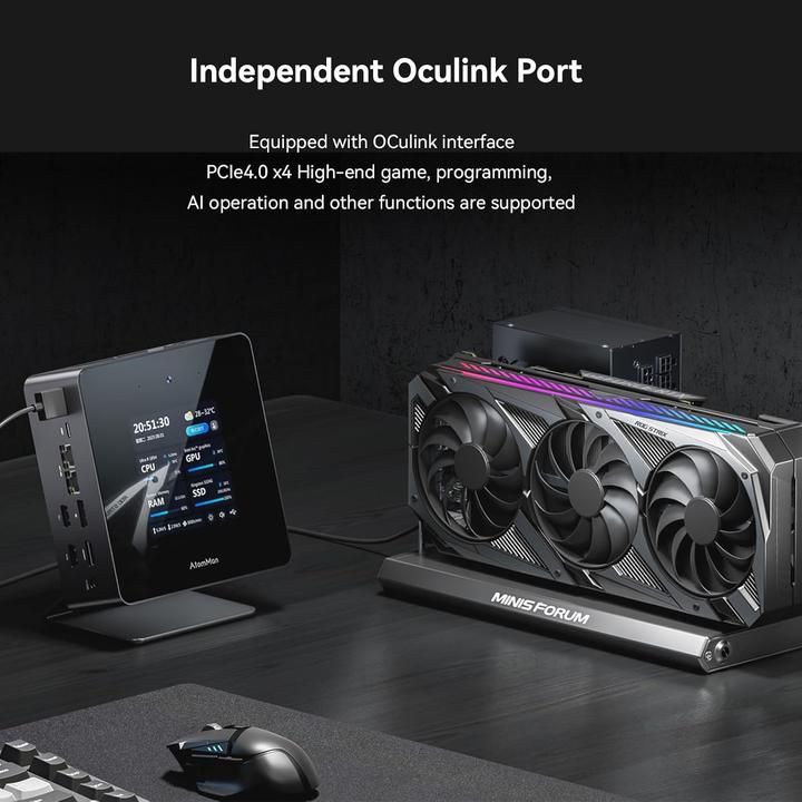 Immagine prodotto Minisforum X7 Ti (1000 GB, 32 GB, Intel Core Ultra 9 185H, Grafica Intel Arc)