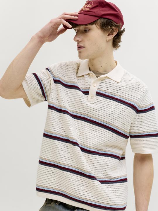 Produktbild Jack & Jones Jormaine Knit Stripe Polo Sn (M)