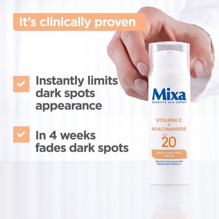 Image du produit Mixa Vitamine C + niacinamide (50 ml, Crème de jour, SPF 20)