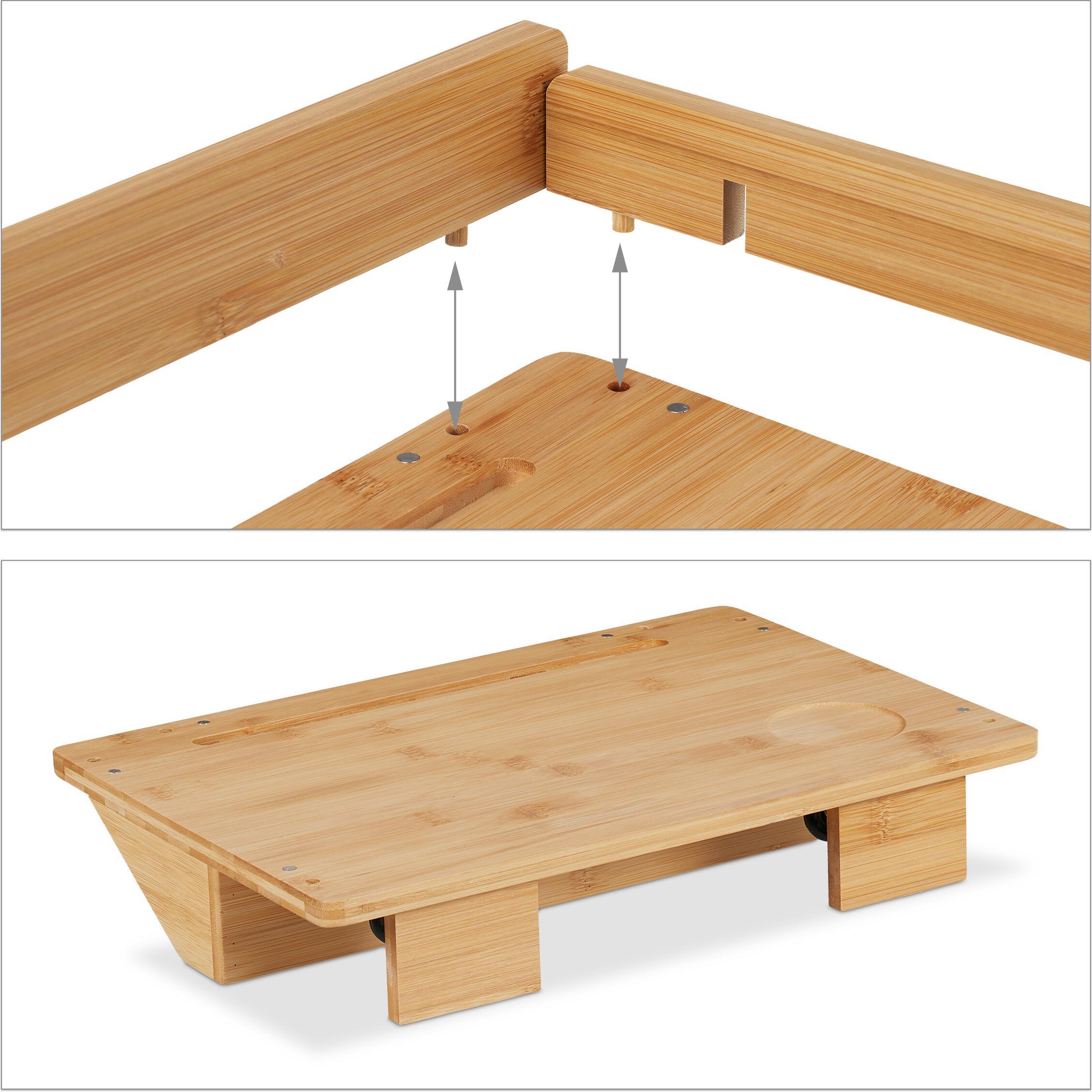 Thumbnail - Relaxdays, Nachttisch, Bettablage (38 x 26 x 11 cm)