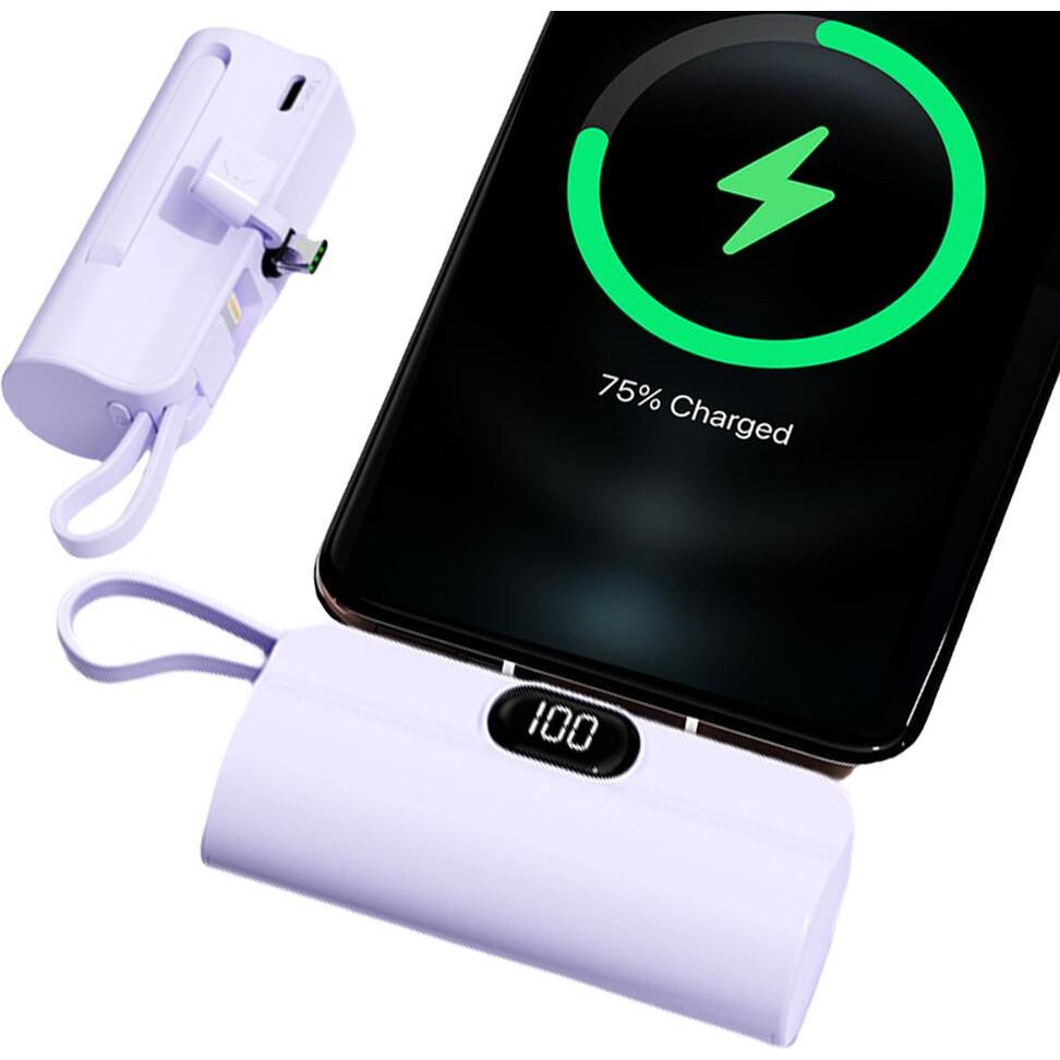 Ishiva UFUZON Mini Powerbank 5k mah-Lila, Powerbank