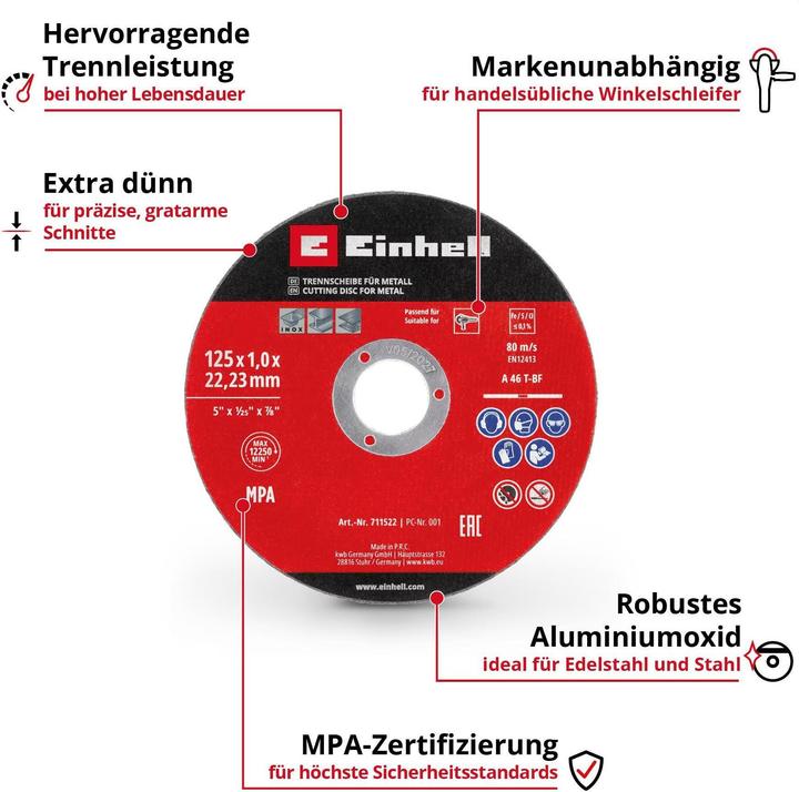 Produktbild Einhell Trennscheiben