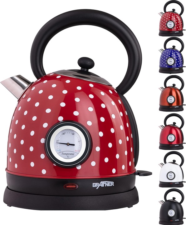 Produktbild Grafner Retro Wasserkocher mit Temperaturanzeige