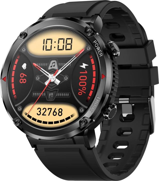 Produktbild Gravity GT21-6 Smartwatch + rotes Silikonarmband
