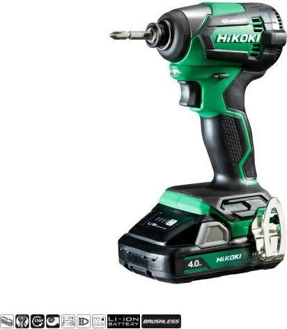 Hikoki Cordless impact wrench 1/4 inch in system case WH18DE Solo (Rechargeable battery operated)