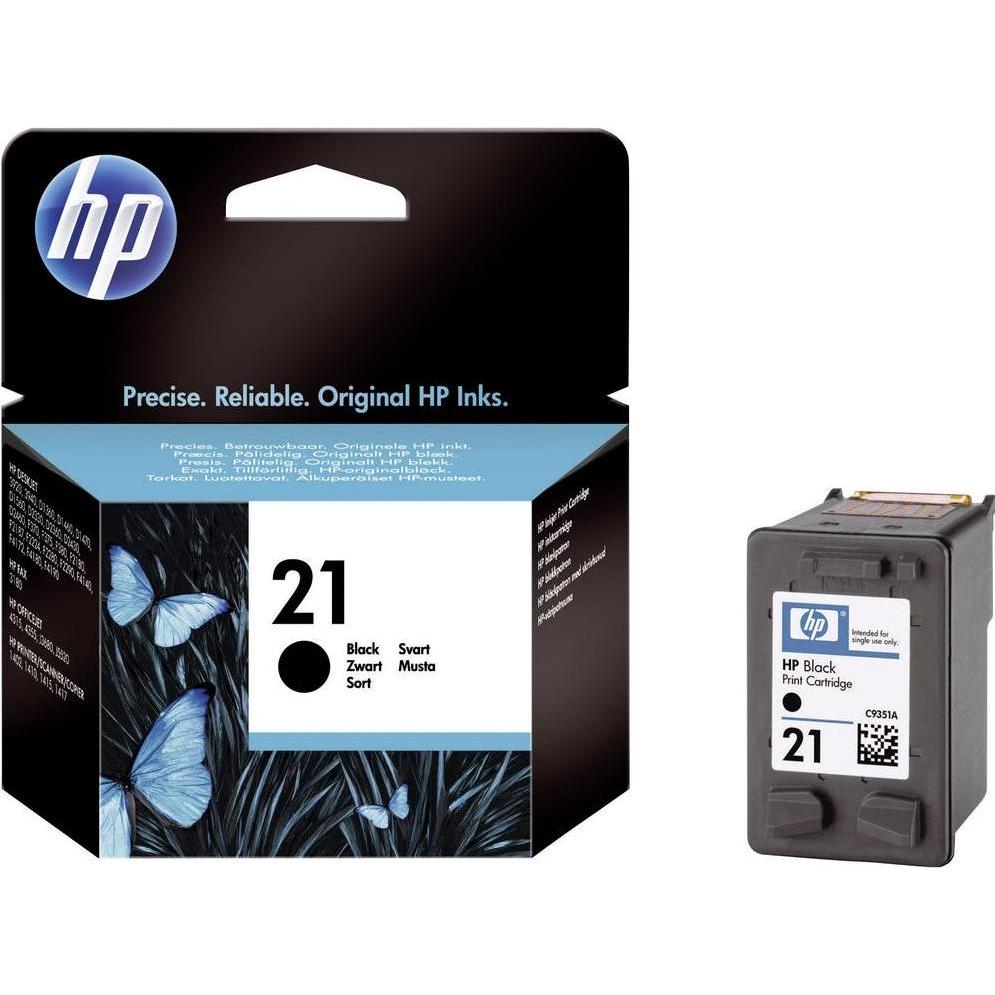 HP, Druckerpatrone, Tinte Nr. 21 (C9351AE) Black (BK)