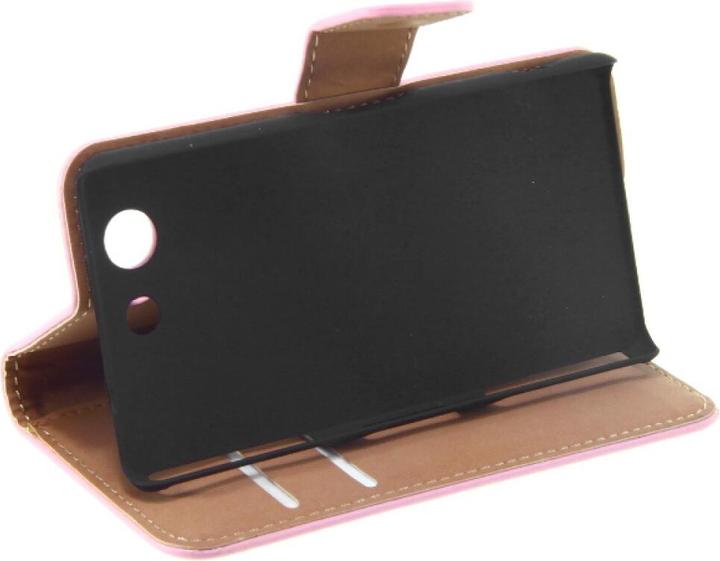 Actual product image NoName Slim Book Case Leather for Sony Xperia Z3 Compact pink (Sony Xperia Z3 Compact)