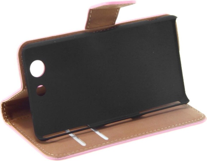 Produktbild NoName Slim Book Case Leather for Sony Xperia Z3 Compact pink (Sony Xperia Z3 Compact)
