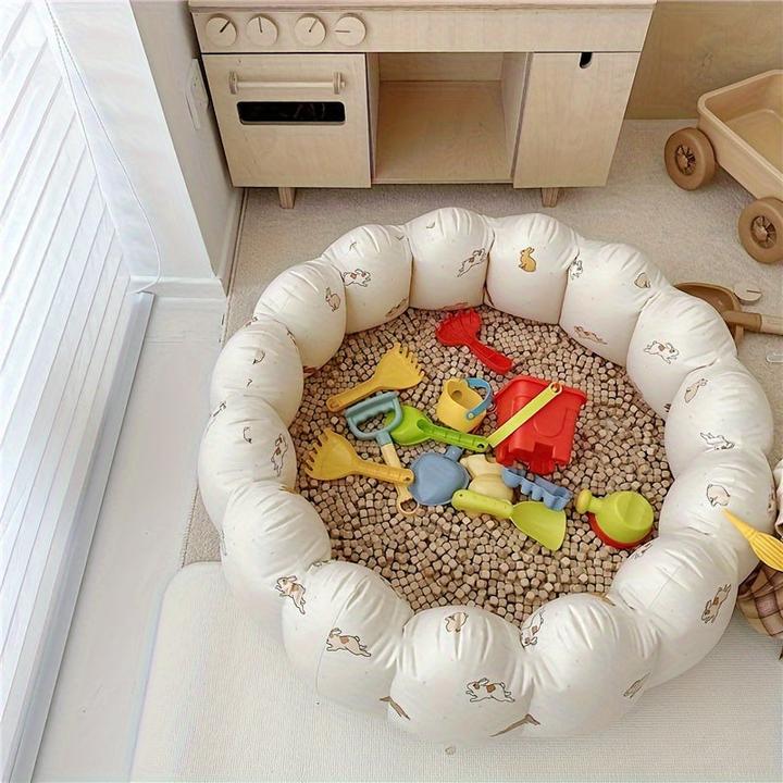Image du produit Activity Board Cute Inflatable Kids Ball Pit - Multi-usage Portable Playpen - Toy Ocean Balls Pool, Sand and
