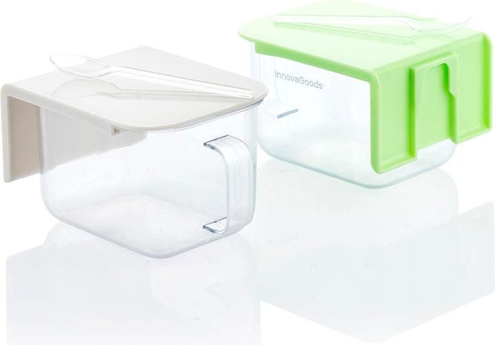 Actual product image InnovaGoods 2x self-adhesive kitchen container (0.42 l)