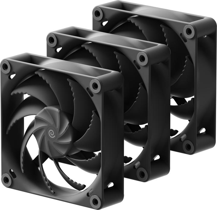 Image du produit Havn H12 PWM Lüfter, 3er Pack, 120mm - schwarz (120 mm, 3x)