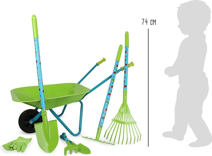 Actual product image small foot Large garden set with wheelbarrow