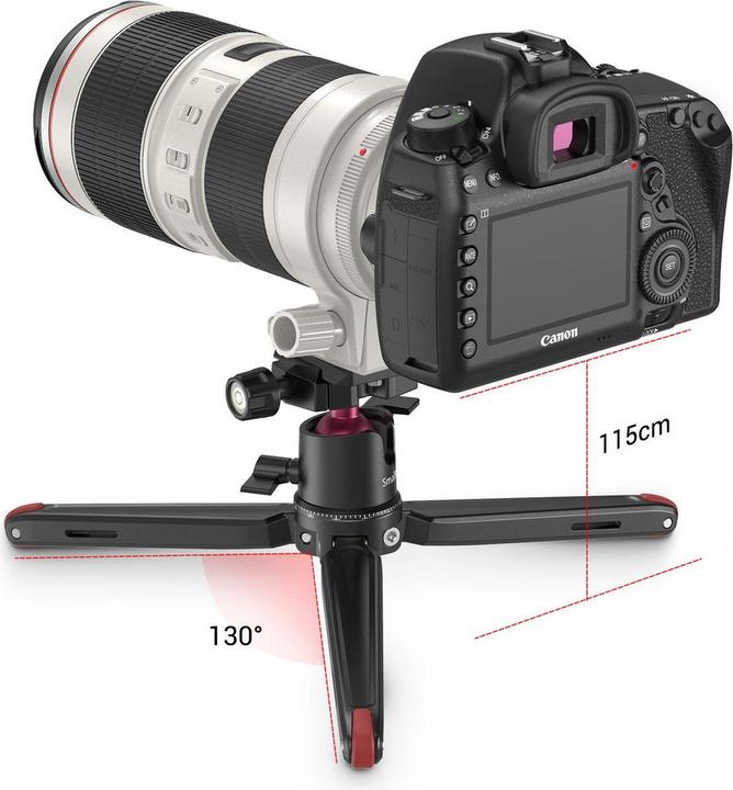 Produktbild SmallRig Tabletop Mini Tripod mit Panoramic Ball Head (Metall)