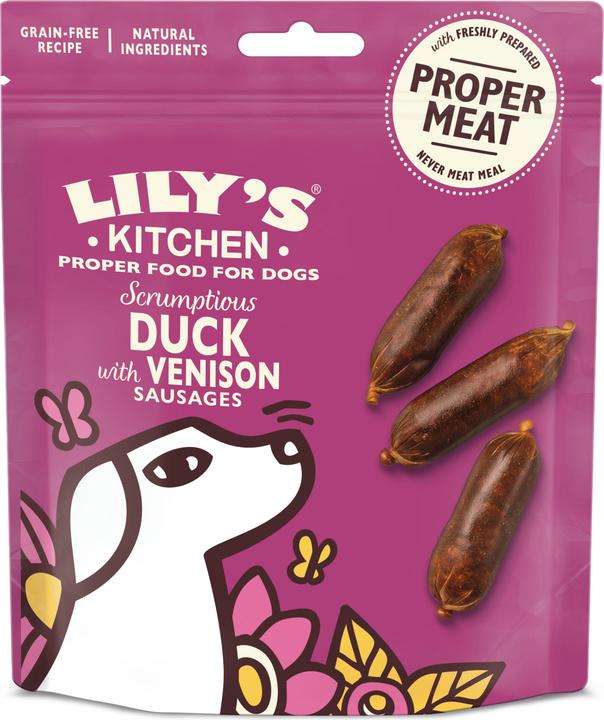 Lily's Kitchen Ente und Wildente Würstchen (Adult, 1 Stk., 70 g)