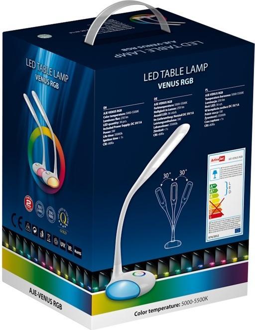 Image du produit Activejet AJE-VENUS RGB Lampe de table Ampoule(s) non remplaçable(s) LED A++ (250 lm)