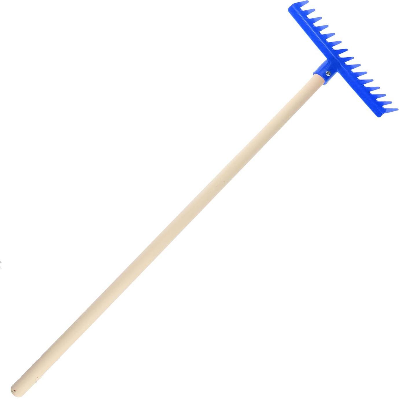 Polesie Rechen mit Holzgriff