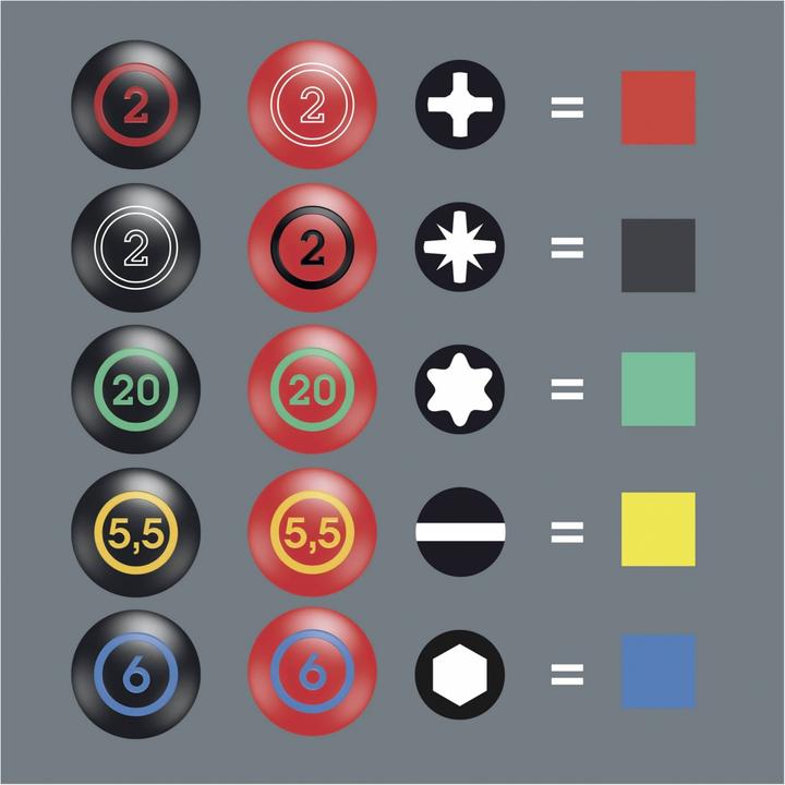 Produktbild Wera 335/350/355/6 Rack (Schlitz, Phillipps-Kreuzschlitz (PH), Pozidriv-Kreuzschlitz (PZ))
