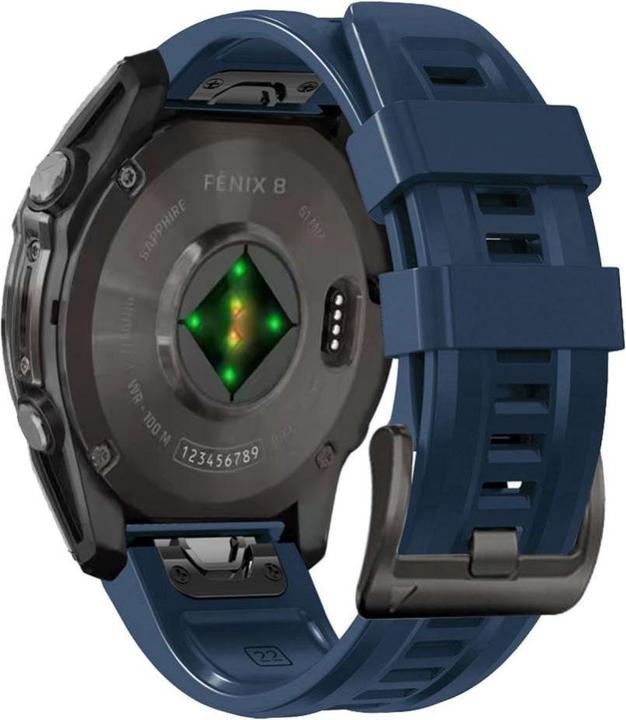 Produktbild Tech-Protect Silicone Strap for Garmin Fenix 5X / 5X Plus / 6X / 6X Pro / 7X / 8 (51 mm) - Blue