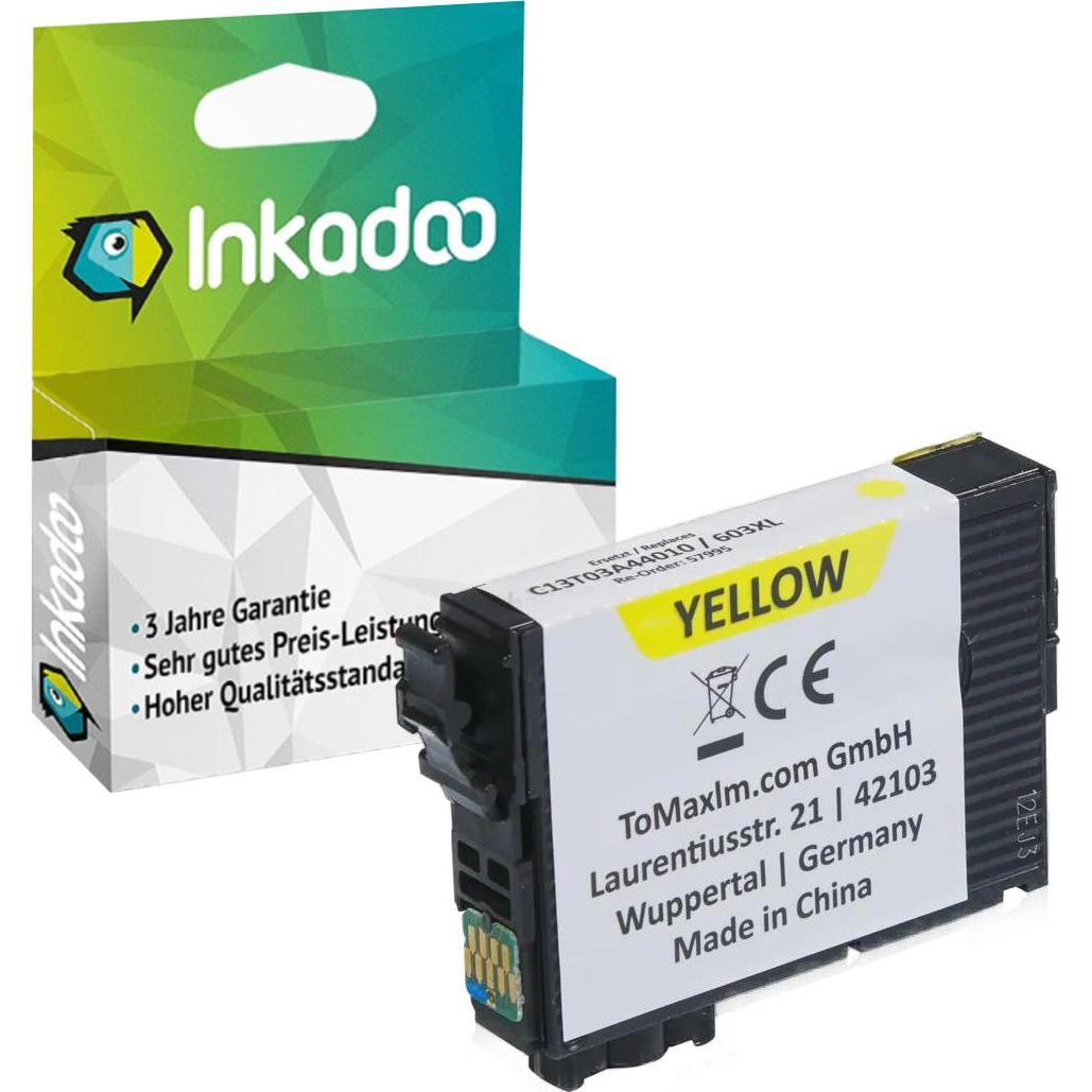 Thumbnail - Inkadoo, Druckerpatrone, Druckerpatronen kompatibel zu Epson C13T03A44010 / 603XL Tintenpatrone, gelb Gelb (Y)