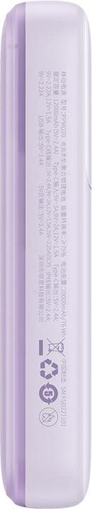 Immagine prodotto Baseus Powerbank Comet 20000mAh, USB do USB-C, 22.5W (viola) (20000 mAh, 22.50 W, 22.50 Wh)