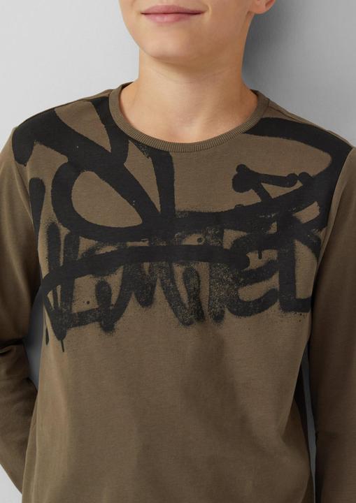 Produktbild s.Oliver T-Shirt Longsleeve mit Graffiti-Print (170, 176)