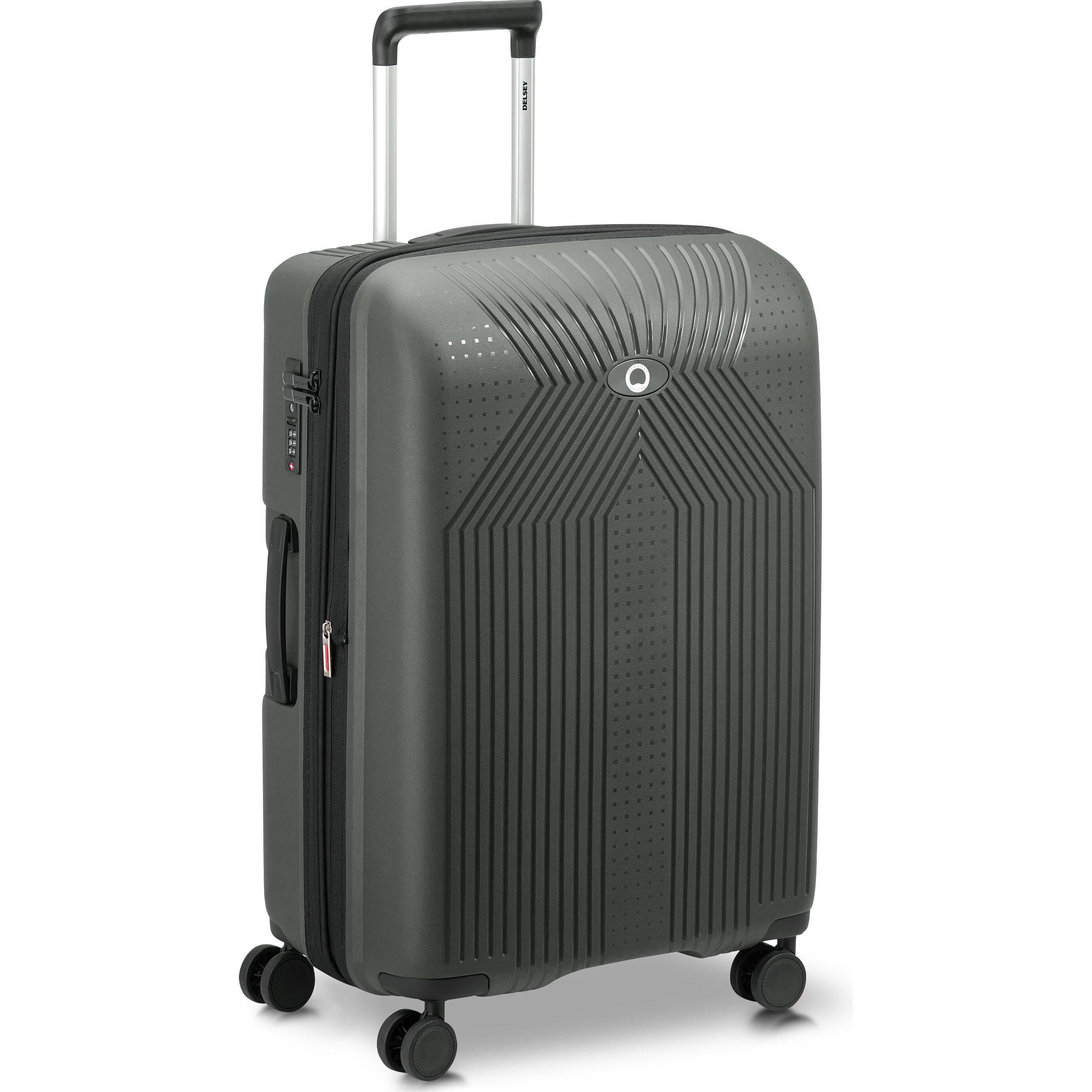 Delsey Marrone Ordener Expandable 66 Cm Suitcase, Khaki, Valigia,