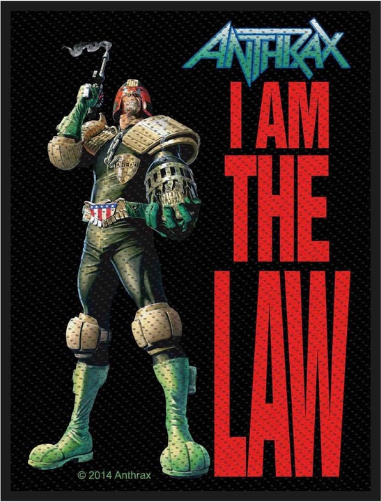 Immagine prodotto Anthrax Toppa standard I Am The Law