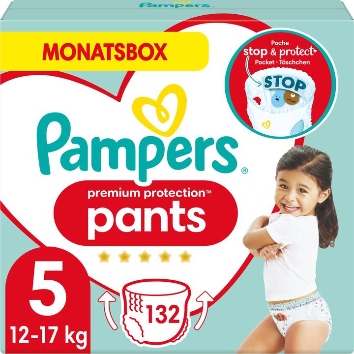 Produktbild Pampers Premium Protection Pants (Gr. 5, Monatsbox, 133 Stück)