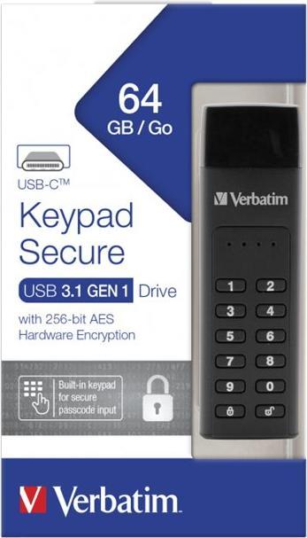 Produktbild Verbatim Keypad Secure (64 GB, USB-C)