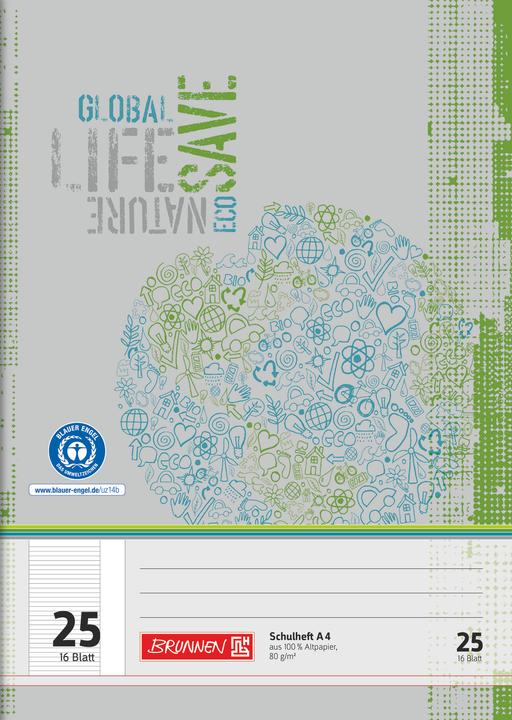 Actual product image Brunnen Exercise book RC 104412501 A4 Lin25 16 sheets lined - Office stationery (A4)