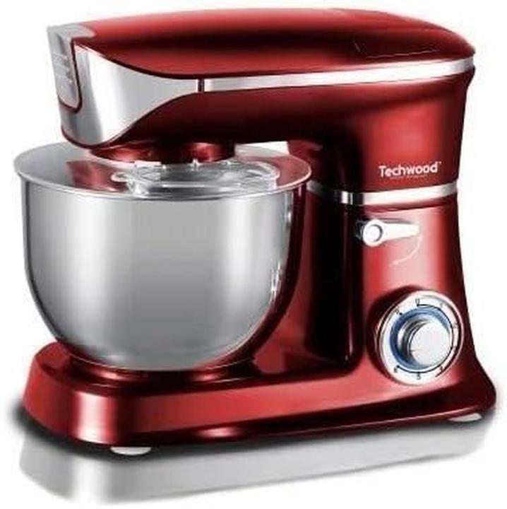 Image du produit Techwood Küchenmaschine 6.5 L Kapazität 1300W, rot (1300 W, 6.50 l)
