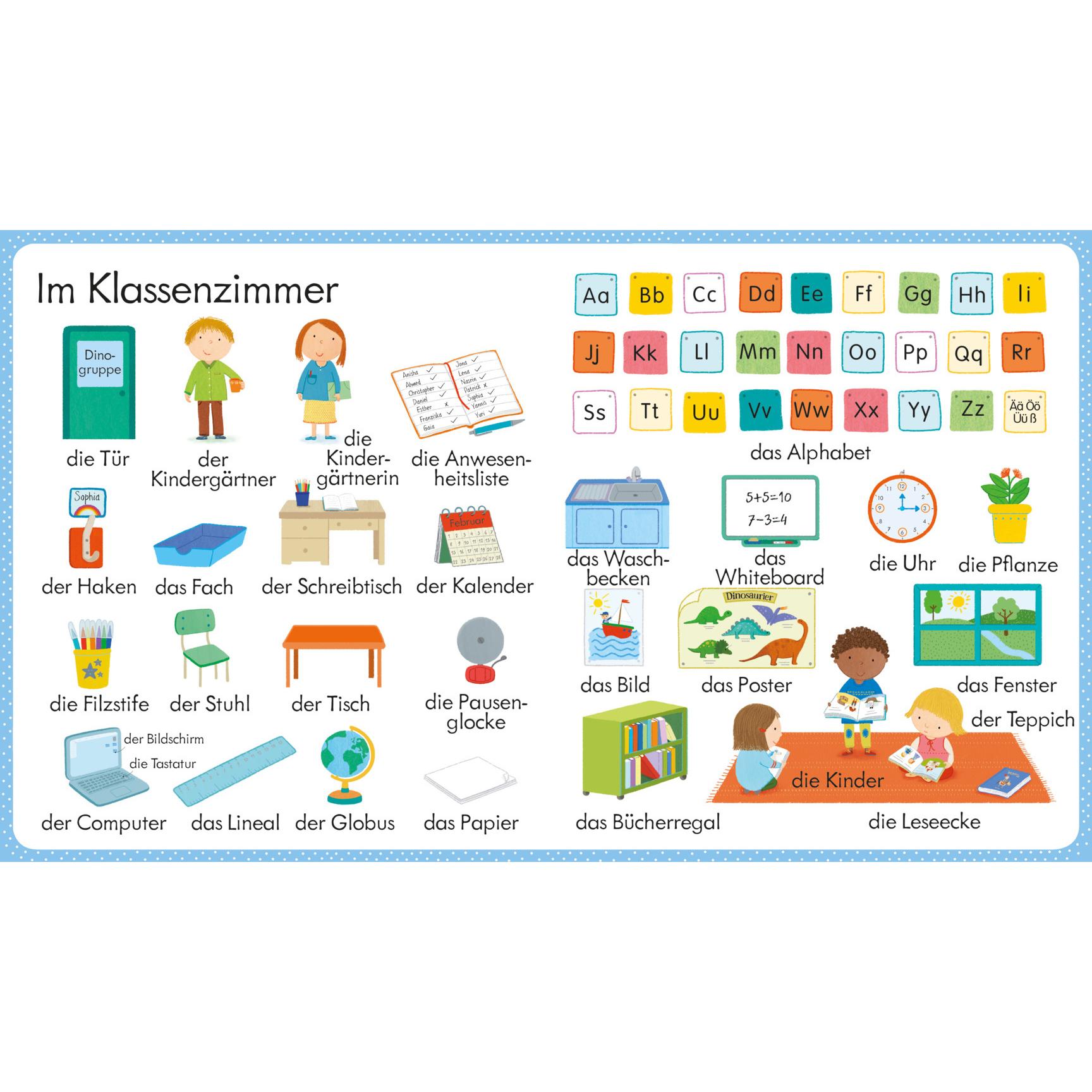 Thumbnail - Mein Wortschatz-Bilderbuch für die Vorschule, Kinderbücher von Holly Bathie, Marta Cabrol