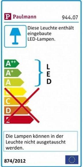 Label énergétique Paulmann Swivea (460 lm, IP44)