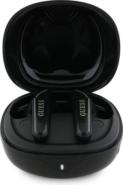 Guess Headphones TWS Flat Classic Logo Electroplated black (4 h, Sans fil)