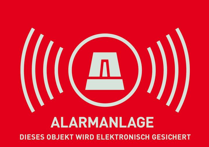 Actual product image Abus Warning sticker