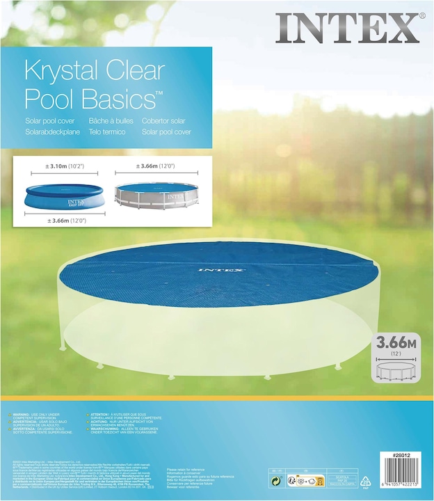 Actual product image Intex Solar tarpaulin