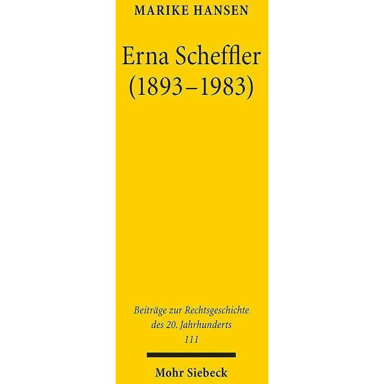 Erna Scheffler (1893-1983), Fachbücher von Marike Hansen