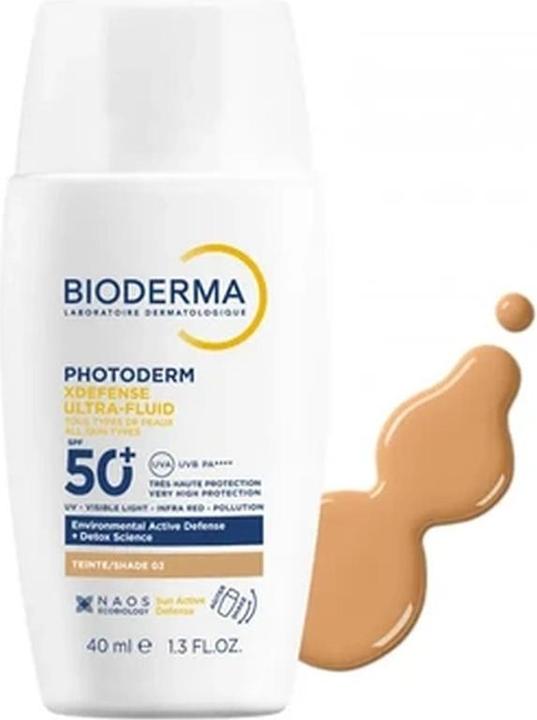 Image du produit Bioderma Photoderm Xdefense Ultra Fluid SPF 50+ 40ml Shade 03 - Golden (Crème solaire, SPF 50+, 40 ml)