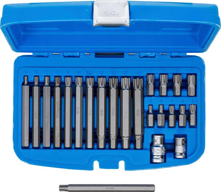Actual product image BGS Bit Set 10 mm (3/8") hex Drive Spline (for Ribe) 22 pcs. (100 mm., 30 mm)