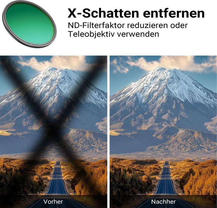 Produktbild Walimex pro ND2-ND400 Fader Slim Super DMC 49mm variabler Graufilter ND Filter (49 mm, ND- / Graufilter)
