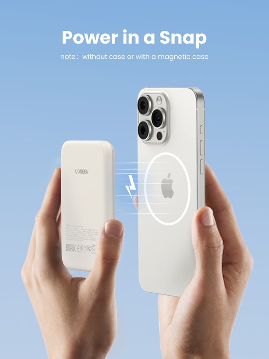 Actual product image Ugreen Magnetic Power Bank (5000 mAh, 15 W, 18.50 Wh)